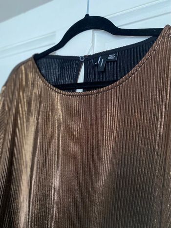 Jolie blouse lurex bronze grande taille