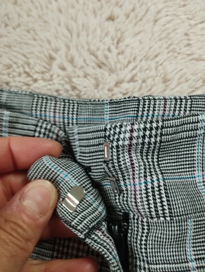 Pantalon droit à carreaux cache cache 36 - photo numéro 5