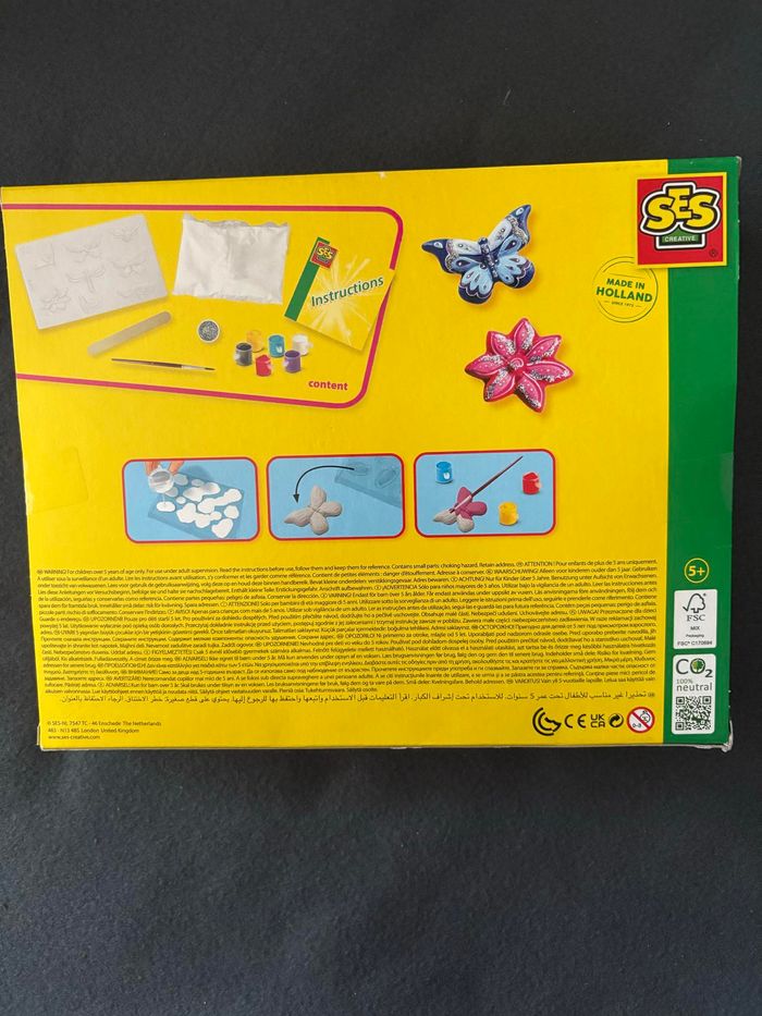 Ses-Ensemble de Moulage et Peinture Papillon pour Enfants 01131 - photo numéro 3