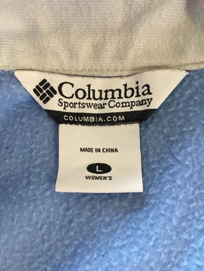 Veste polaire sans manches pour femme Columbia bleu clair taille L 170 - photo numéro 9