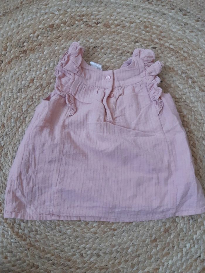 Robe rose et collant blanc 68 cm - photo numéro 6