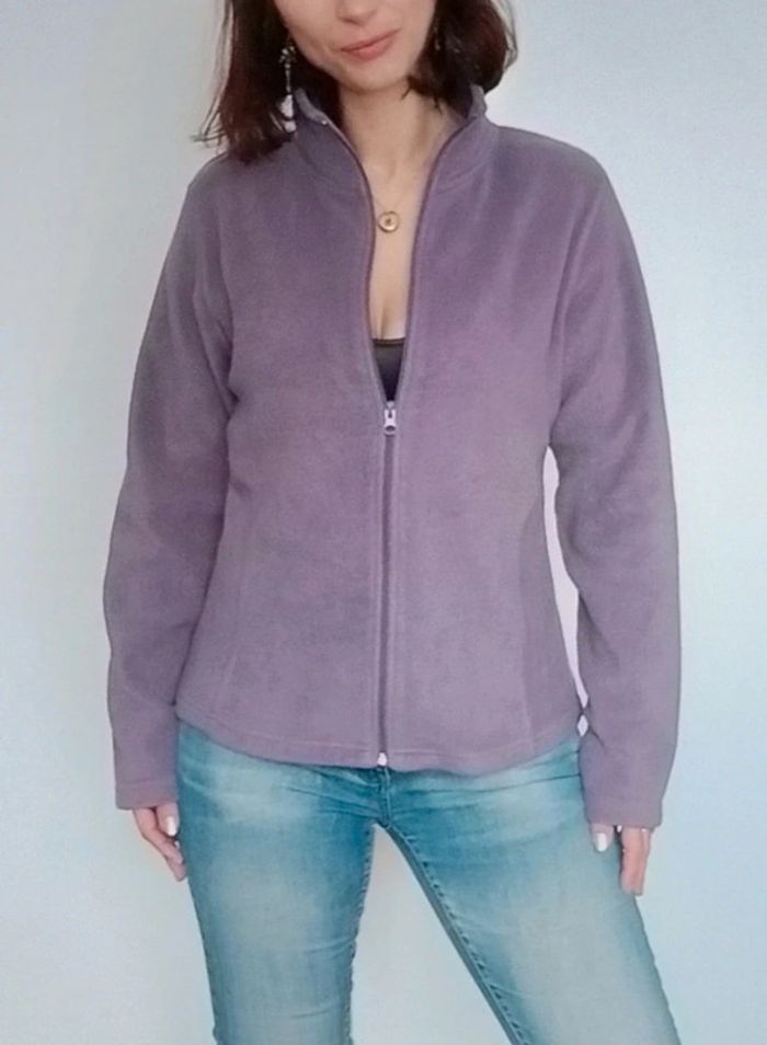 Gros gilet polaire violet taille 3 - photo numéro 3