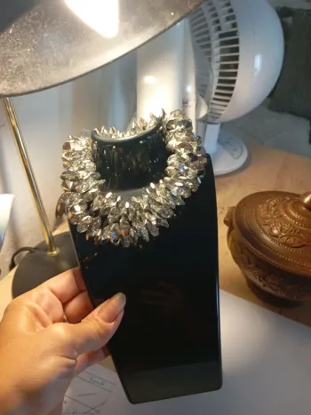 Superbe collier en cristal de bohème