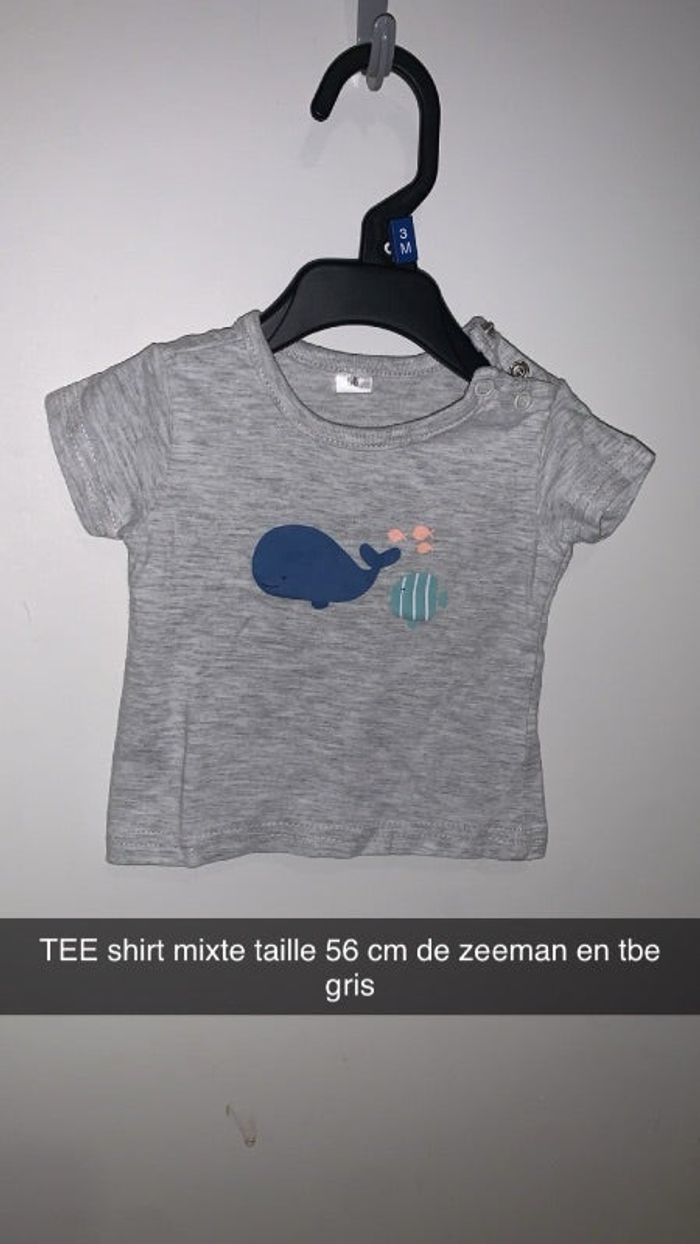TEE shirt mixtes taille 56 cm
