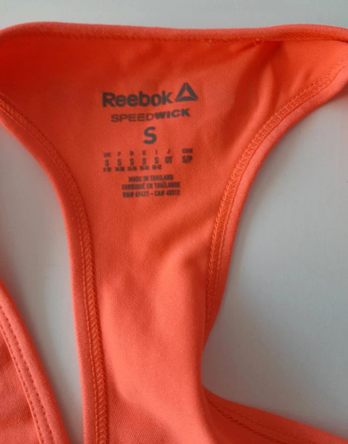Haut de sport Reebok orange taille S - photo numéro 4