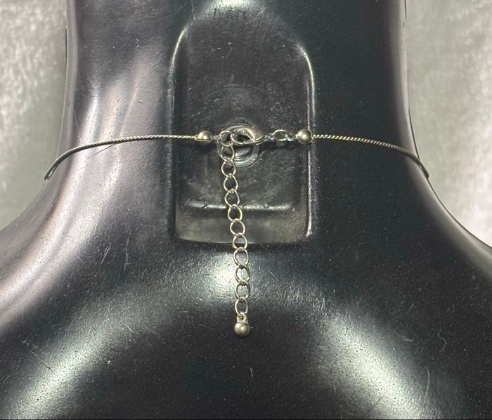 💙 Sautoir argenté, bleu et blanc – Élégance intemporelle - photo numéro 5