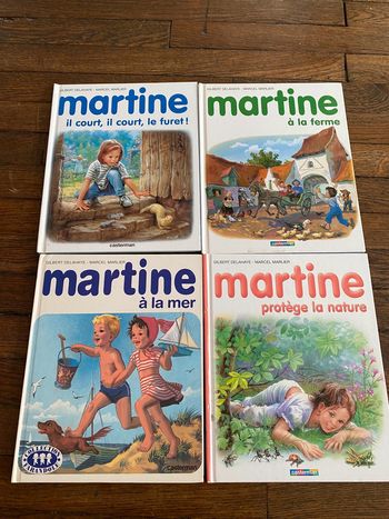 Lot 4 livres martine