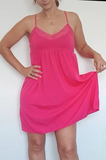 Robe douce romantique décolletée