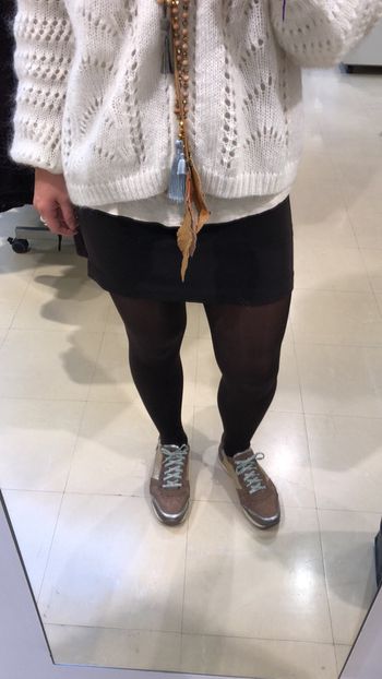 Jupe vintage marron taille 36 taille haute