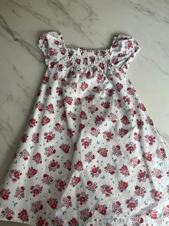 Robe Sergent Major fleuri 6 ans