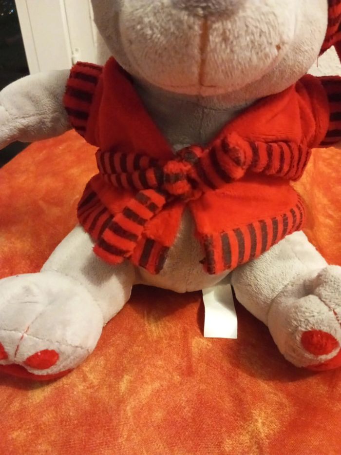 Ours gros avec peignoir et bonnet, Pluche Party - photo numéro 3