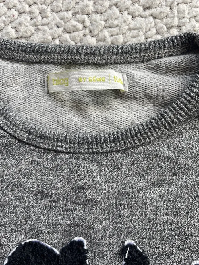 Pull gris fille Gemo 10 ans - photo numéro 3