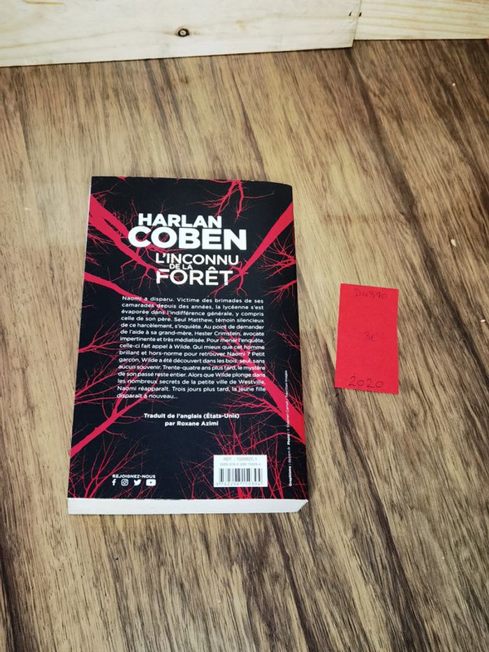D4310 - Livre "l'inconnu de la forêt" d'Harlan Coben - photo numéro 2