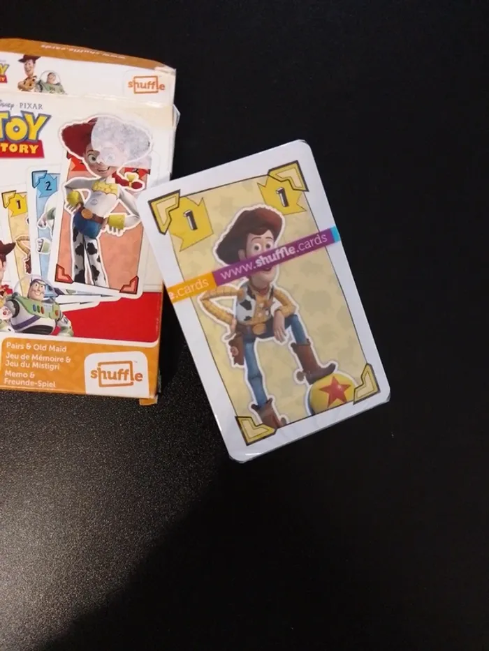 jeu de carte 2 en 1 - mistigris / paires - toys story - photo numéro 2