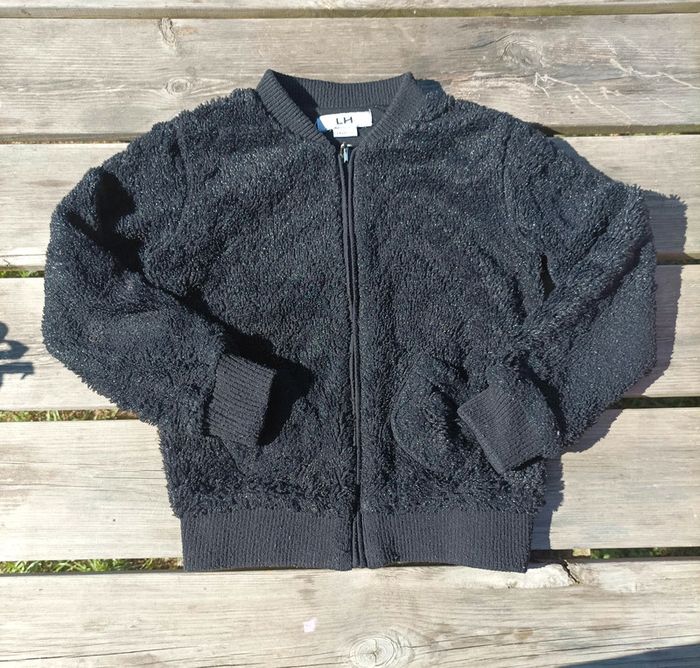 Gilet peluche noir