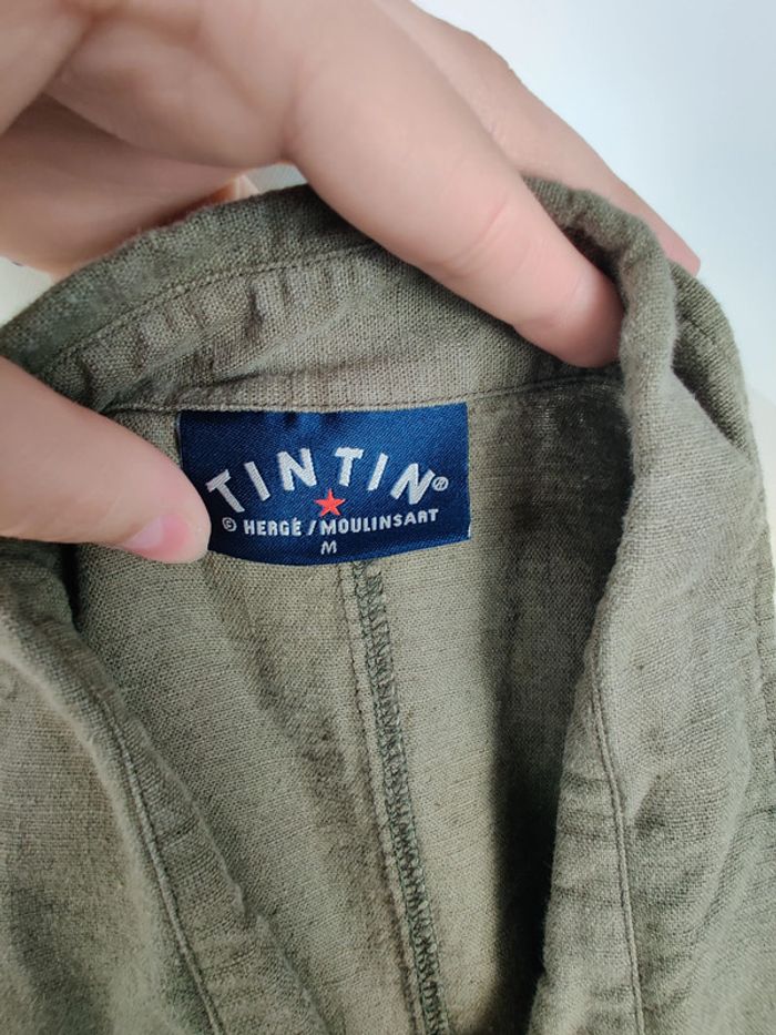 Chemise kaki lin Tintin M - photo numéro 4