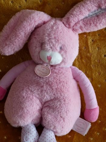 Doudou lapin rose les choupidoux pantin Doudou et compagnie