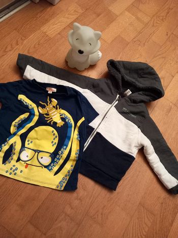 Gilet polaire et t-shirt