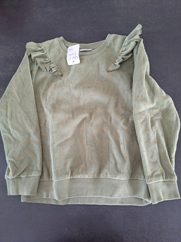 pull name it vert 3-4 ans