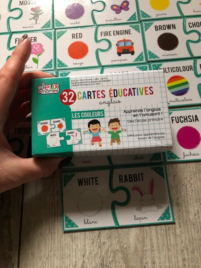 Cartes éducatives anglais