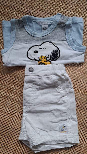 ensemble snoopy garçon 3 mois