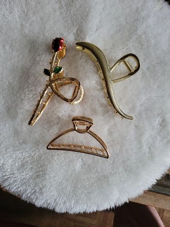 Lot 3 pinces cheveux neuves