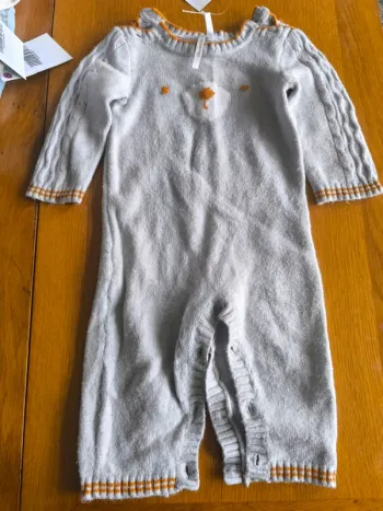 306675 combipantalon gris garçon 3 mois orchestra