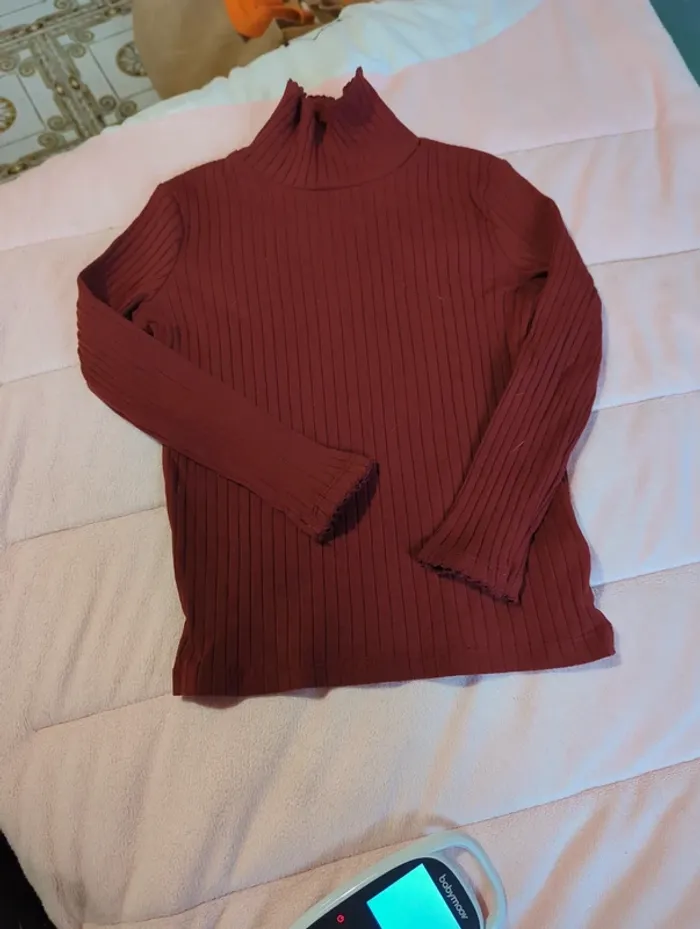Pull col roulé rouille - photo numéro 2