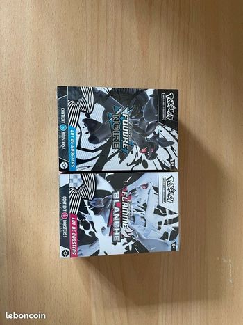 Lot coffret Victini + bundle foudre noir et flamme blanche