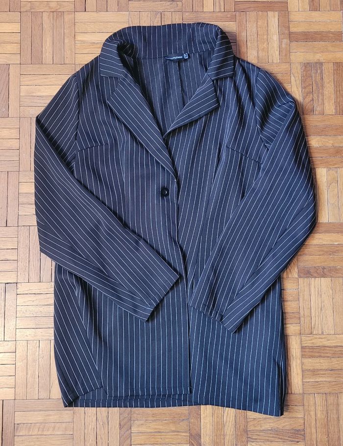 Joli blazer oversize à rayures - photo numéro 4