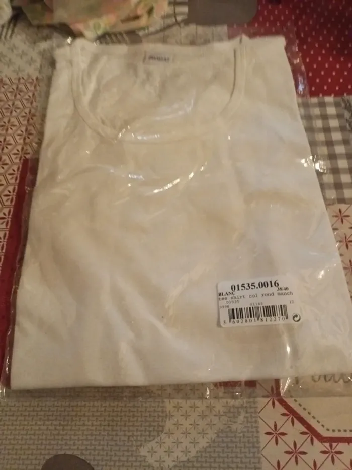 Tee-shirt col rond manches courtes damart