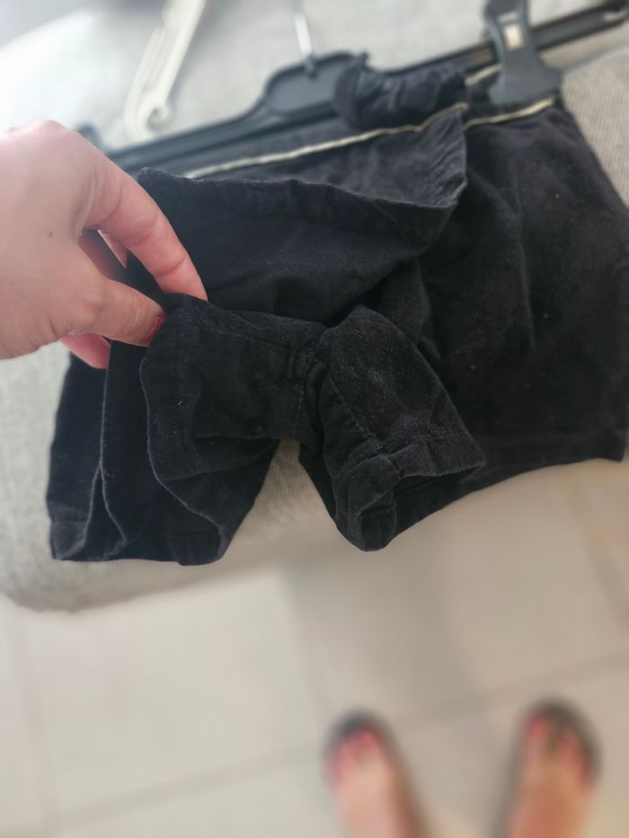 Jupe short velours noir Gemo - photo numéro 5