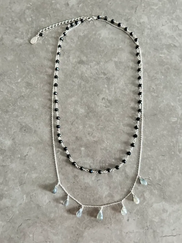 Collier Double Rangs en Argent Canyon