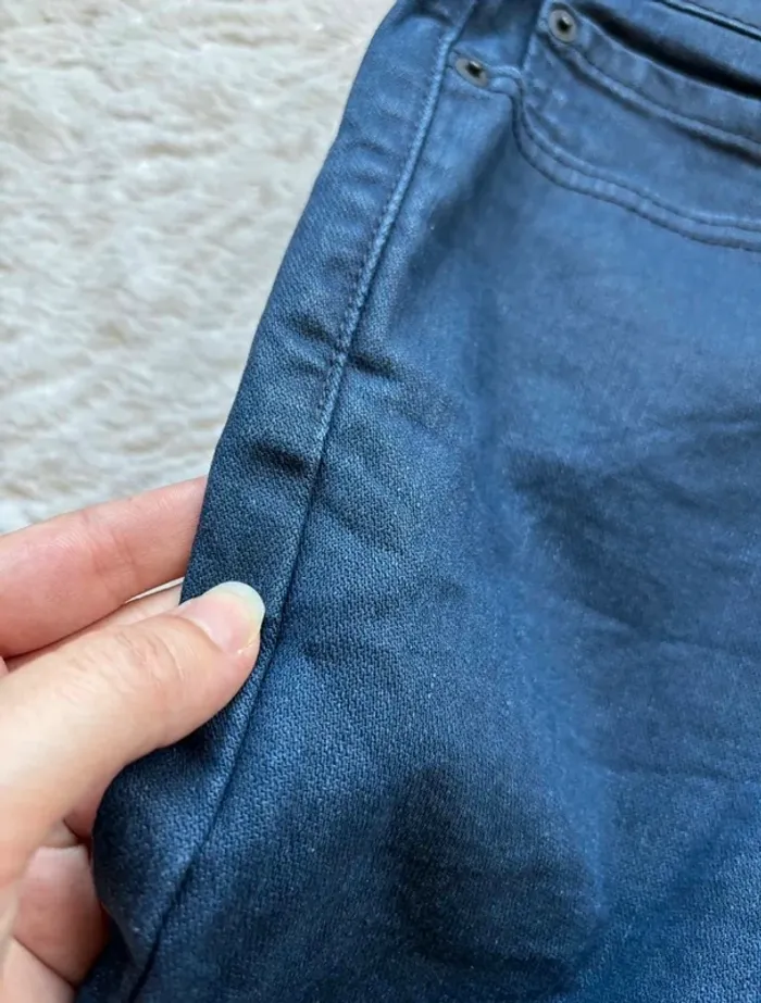 Jean Levi’s homme 541 Athletic taper regular straight droit W39 L34 48/50 XL/2XL enduit bleu marine - photo numéro 7