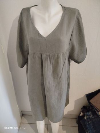 #kytietailleuniquefemme. Robe manches courtes taille unique