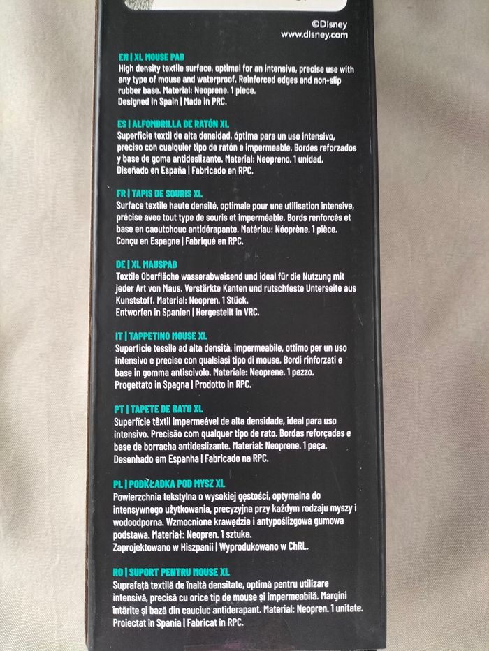 🖤 Tapis de bureau XL Mr Jack - Disney - Neuf 🖤 - photo numéro 5
