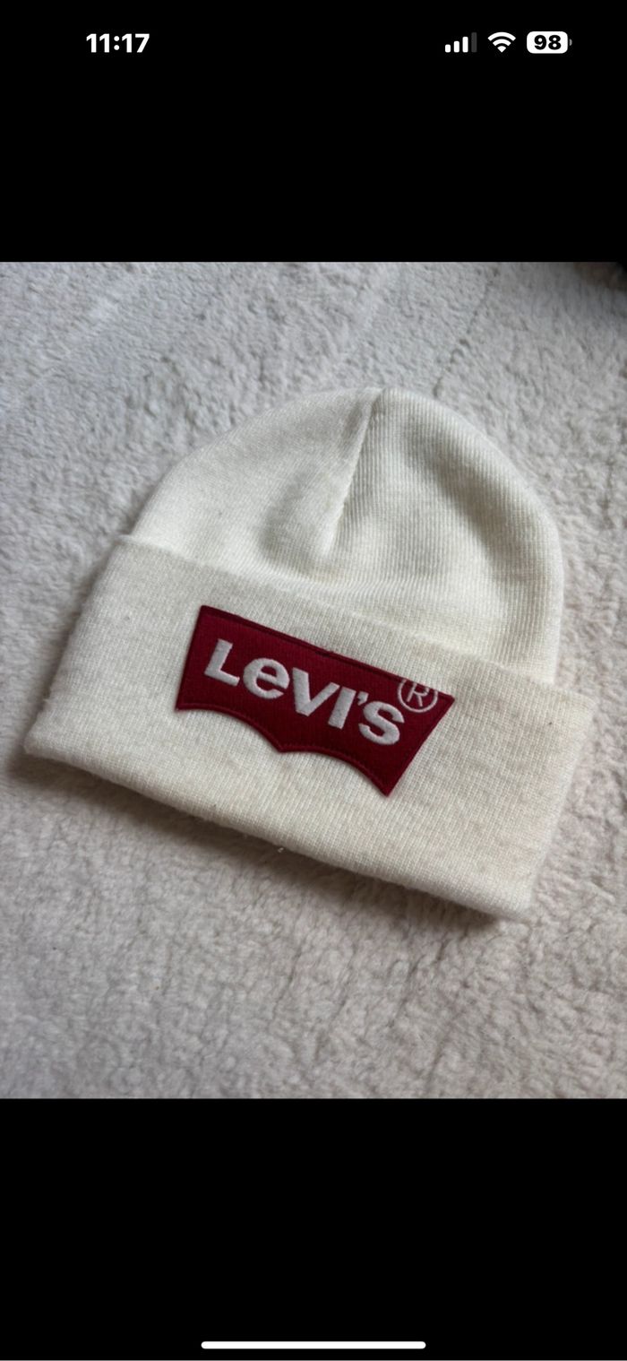 bonnet levi’s blanc