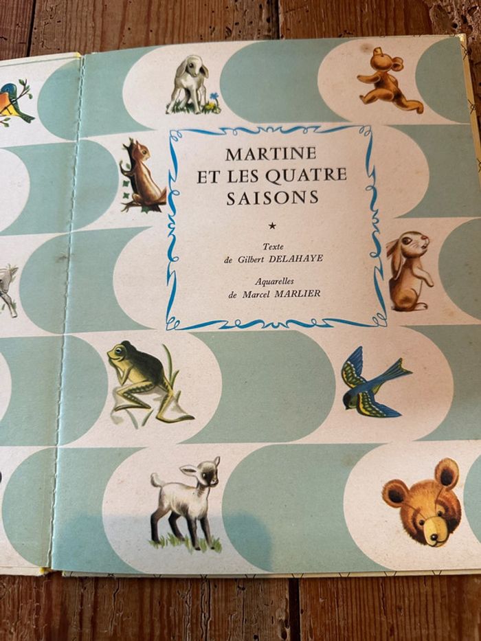 Livre ancien album Martine et les 4 saisons collection Farandole Casterman Delahaye Marlier cartonné - photo numéro 6