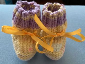 Chaussons au tricot 0-3 mois