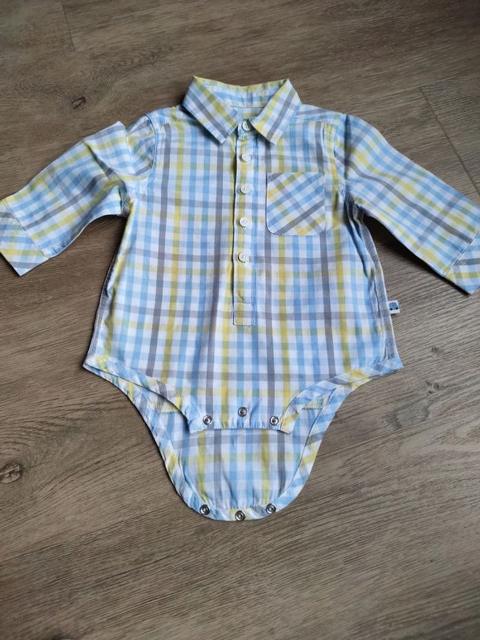 Chemise bodie 6 mois neuve