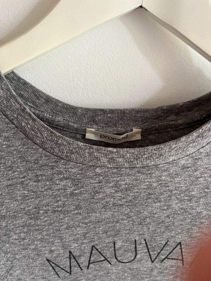 Tee shirt gris « Mauvais Genre » - photo numéro 4