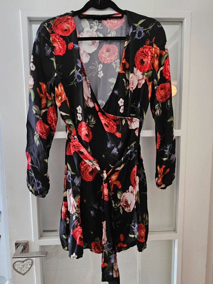 Robe portefeuille fleurie Superdry