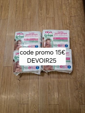 160 couches Love and Green taille 5
