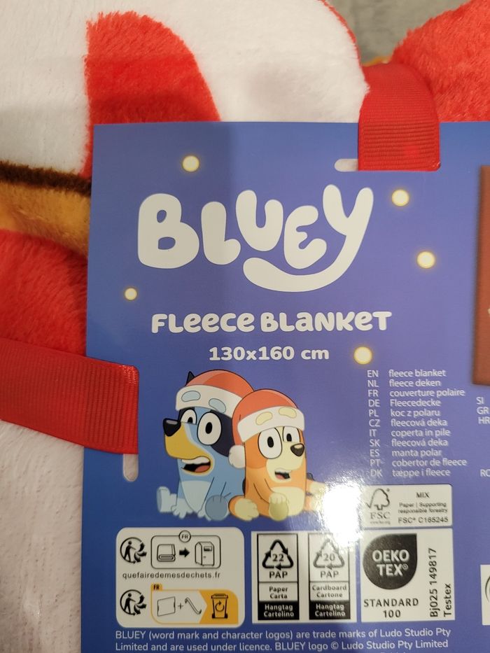 Plaid Bluey neuf 130×160cm - photo numéro 3