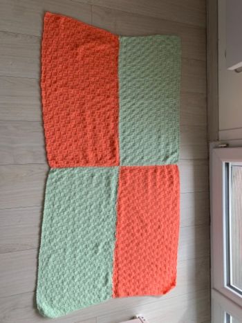 Couverture bébé fille fait main