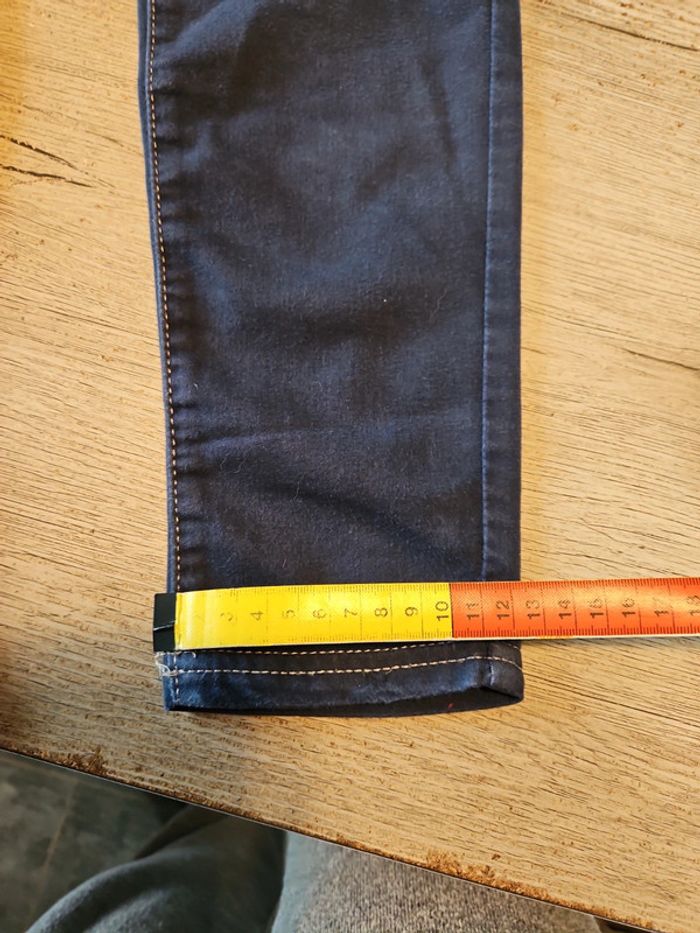 Pantalon bleu tirant sur le mauve, skinny stretch, Benetton, taille 11/12 ans, très peu mis - photo numéro 15