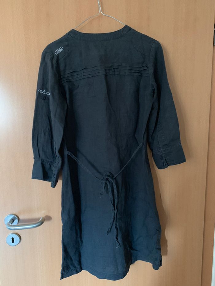 Robe en lin oxbow couleur gris foncé taille 1 - photo numéro 2