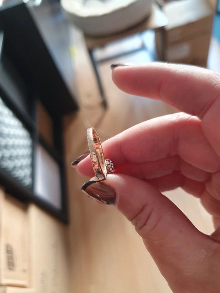 Bague avec boule à strass - photo numéro 5