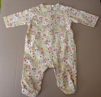 Pyjama fin fleuri 3 mois