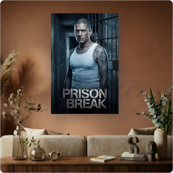 Affiche "Prison Break" poster série culte évasion thriller déco murale A3 Sans cadre